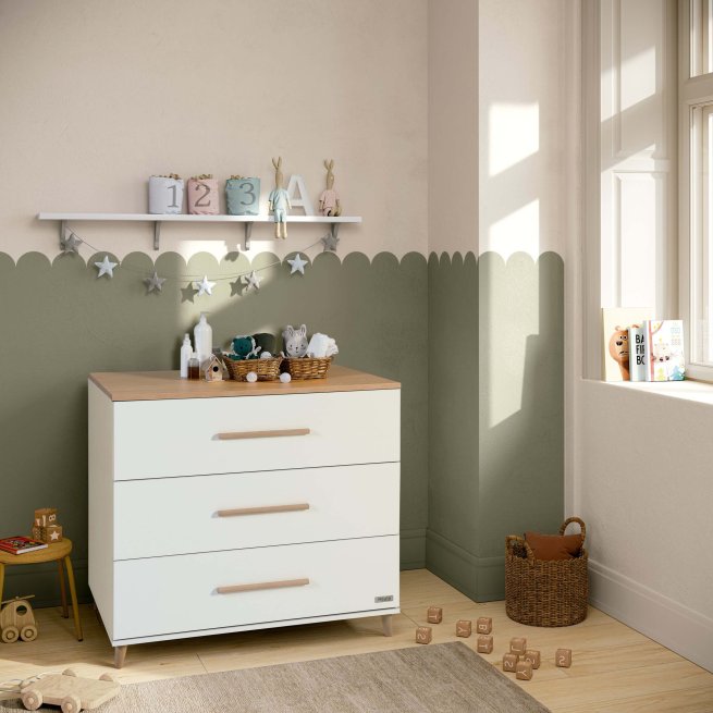 MICUNA - CO-1972 WHITE/NATURAL WAX DRESSER